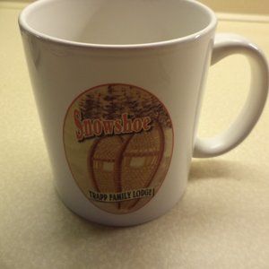 TRAPP FAMILY LODGE SNOWSHOE COFFEE MUG - Never Used